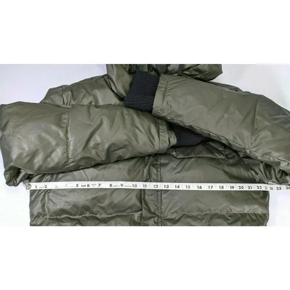 Osklen Men's Size P Small Jacket Coat Hooded Green SuperLightPuffer Oversized - Picture 12 of 13
